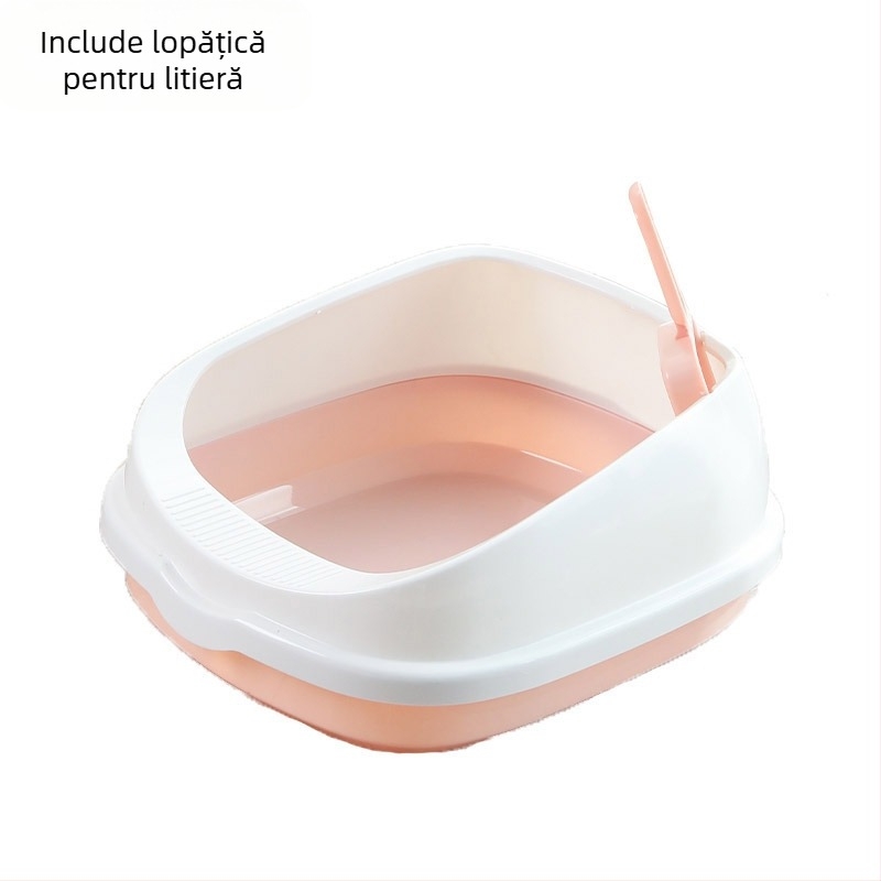 Litiera mare pentru pisici, supradimensionată, complet semi-închisă, toaletă pentru pisici, extra mare, anti-stropire, litiera pentru pisici, consumabile pentru animale de companie