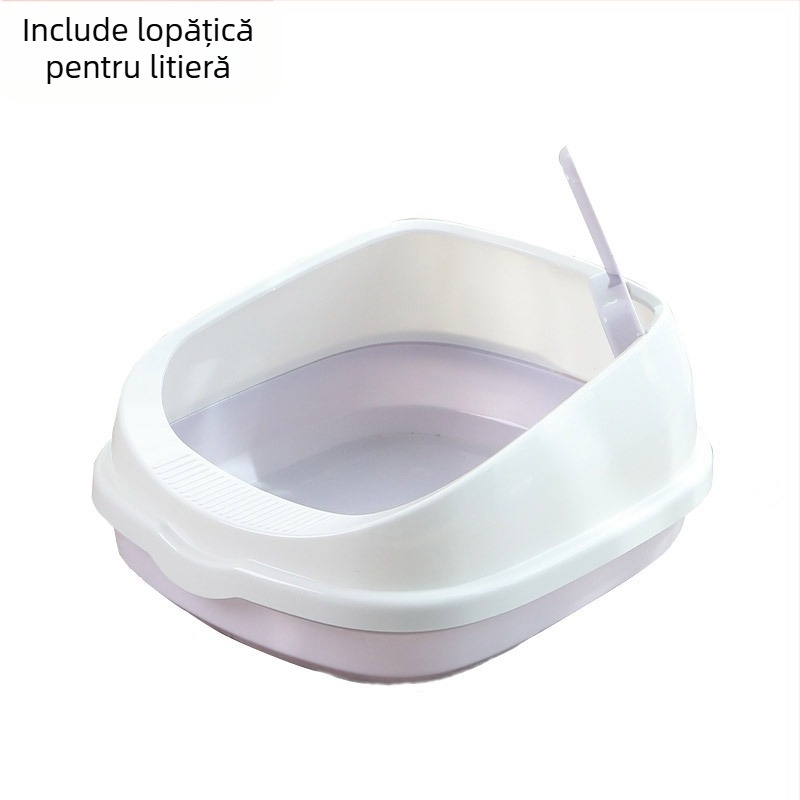 Litiera mare pentru pisici, supradimensionată, complet semi-închisă, toaletă pentru pisici, extra mare, anti-stropire, litiera pentru pisici, consumabile pentru animale de companie