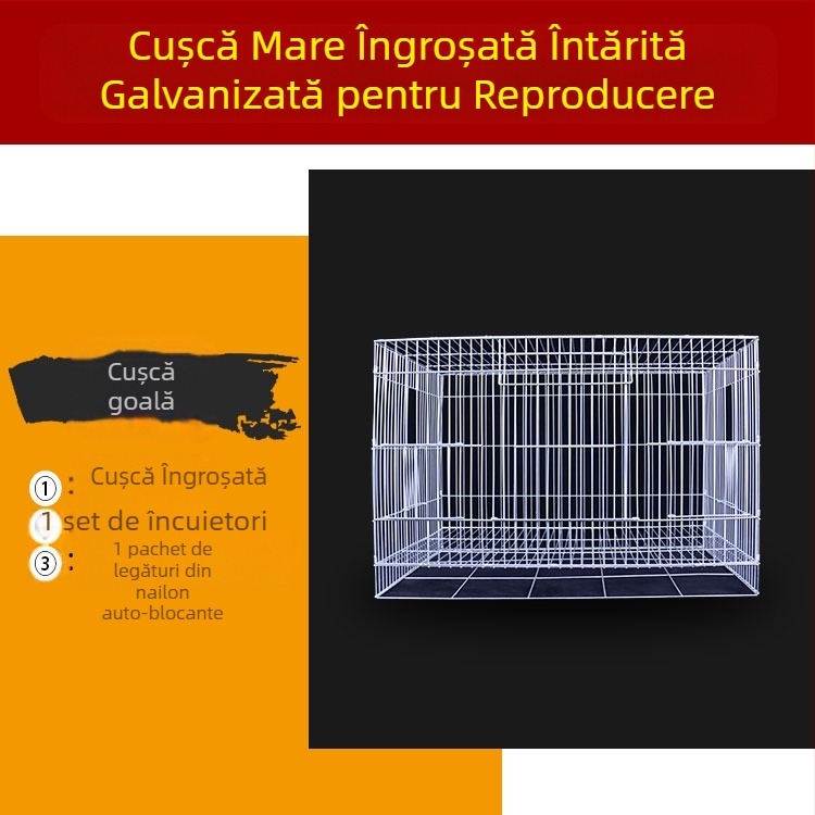 Nou mare îndrăzneață slabă galvanizată cușcă de reproducere bujor papagal cușcă de păsări Xuanfeng insectă porumbel mare cușcă de păsări