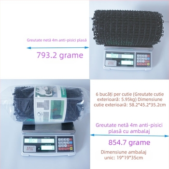 Plasă anti-pisică pentru exterior, rolă, plasă anti-pisică, plasă de izolare din plastic pentru balcon și flori, plasă anti-pisică, înjunghiere pentru unghii, pisică, pad anti-pisică