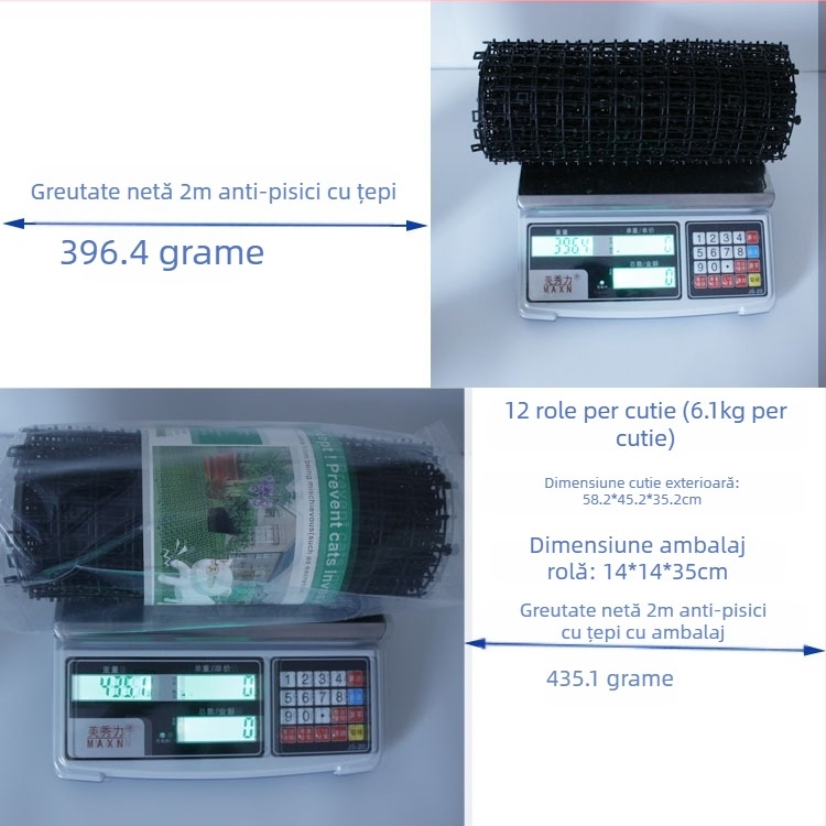 Plasă anti-pisică pentru exterior, rolă, plasă anti-pisică, plasă de izolare din plastic pentru balcon și flori, plasă anti-pisică, înjunghiere pentru unghii, pisică, pad anti-pisică
