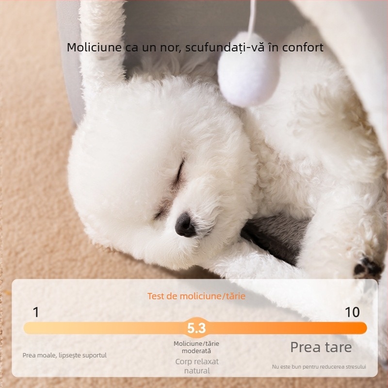 Kennel Four Seasons, pat universal detașabil și lavabil pentru câini, cald, de iarnă, tip casă, casă de câine de iarnă, cuib de pisică, provizii pentru câini mici