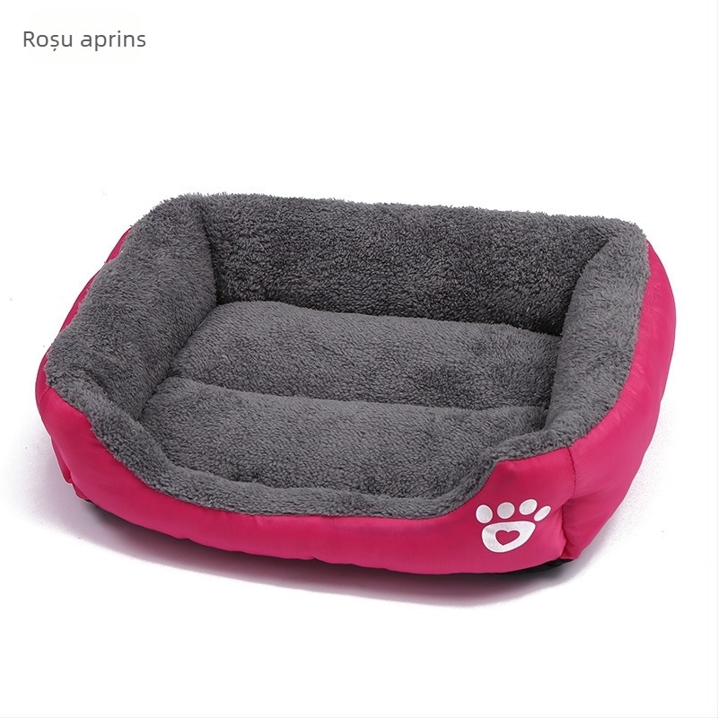 Cuib universal pentru animale de companie Four Seasons, culoare bomboane, pătrat, pentru câini, saltea Teddy Pomeranian, din bumbac PP, producător en-gros