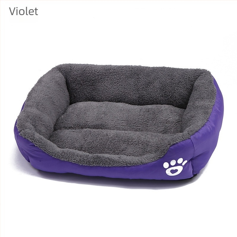 Cuib universal pentru animale de companie Four Seasons, culoare bomboane, pătrat, pentru câini, saltea Teddy Pomeranian, din bumbac PP, producător en-gros