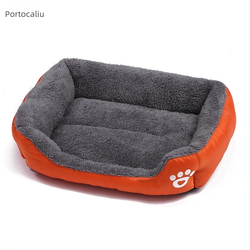Cuib universal pentru animale de companie Four Seasons, culoare bomboane, pătrat, pentru câini, saltea Teddy Pomeranian, din bumbac PP, producător en-gros