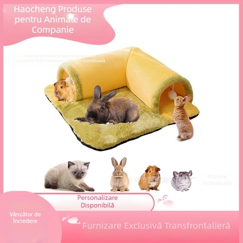Cuib de pisică, cuib de hamster, cuib de porc de Guineea, sac de miere pentru hamster, Cyrus Dutch Pigs, cuib de evitare în formă de L, tunel de joc pentru iepuri