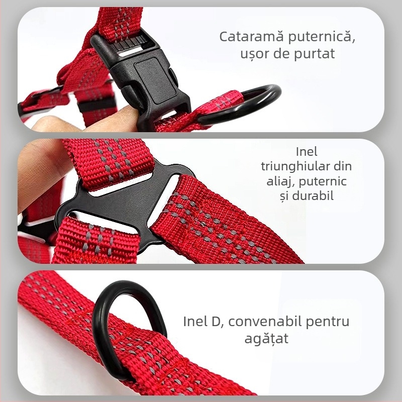 Lesă nouă pentru câini, fără mâini, pentru piept de câine de mărime medie, spate, articole pentru animale de companie, curea de piept, frânghie de mers pe jos pentru câini, en-gros