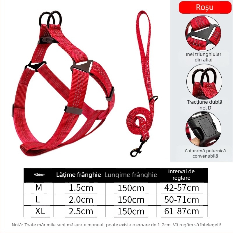 Lesă nouă pentru câini, fără mâini, pentru piept de câine de mărime medie, spate, articole pentru animale de companie, curea de piept, frânghie de mers pe jos pentru câini, en-gros