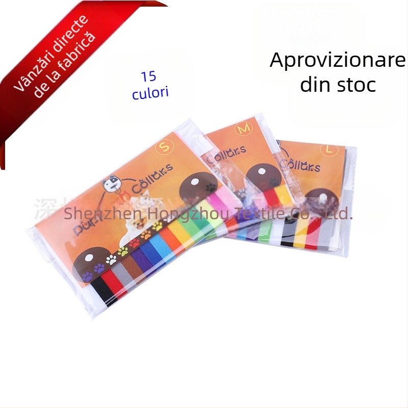 Inel de identificare pentru animale de companie, imprimare cu zgardă pentru animale de companie în 15 culori, cu curea pentru zgardă pentru cățeluș și pisoi