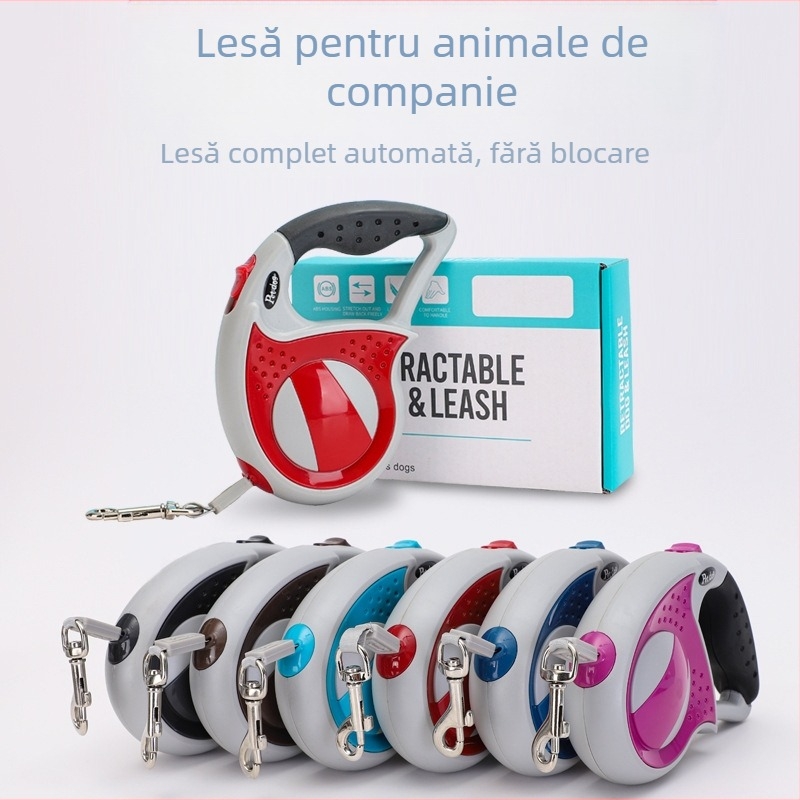 Frânghie de tracțiune pentru animale de companie, retractor retractabil automat, frânghie de tracțiune pentru câini, anti-explozie, frânghie de plimbare pentru câini, lanț pentru câini, tracțiune pentru pisici