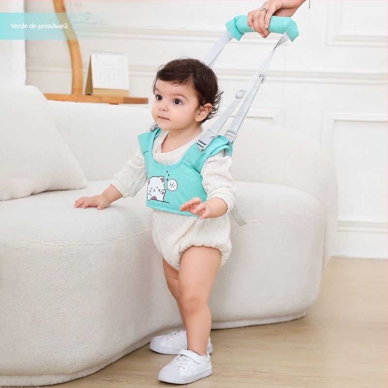Centură de protecție pentru bebeluși, centură de protecție pentru talie, protecție anti-cădere, anti-cădere, pentru sugari și copii mici, bebeluși care învață să meargă, coardă de tracțiune cu dublă utilizare, artefact