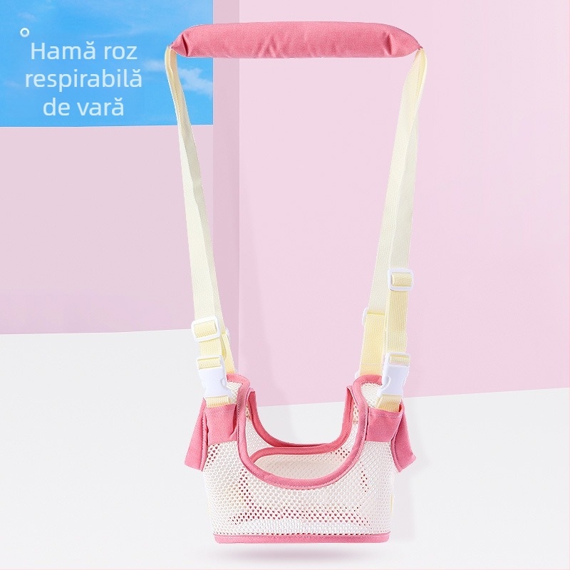 Centură de protecție pentru bebeluși, centură de protecție pentru talie, protecție anti-cădere, anti-cădere, pentru sugari și copii mici, bebeluși care învață să meargă, coardă de tracțiune cu dublă utilizare, artefact