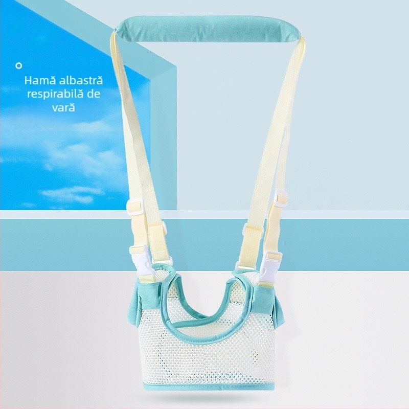 Centură de protecție pentru bebeluși, centură de protecție pentru talie, protecție anti-cădere, anti-cădere, pentru sugari și copii mici, bebeluși care învață să meargă, coardă de tracțiune cu dublă utilizare, artefact