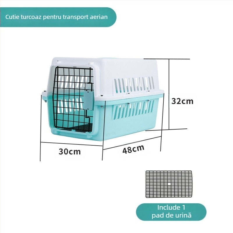 Pisică cu aer pentru animale de companie, cușcă pentru pisici, geantă portabilă pentru transportul aerian, cameră spațială pentru câini mici, cutie pentru transportul aerian