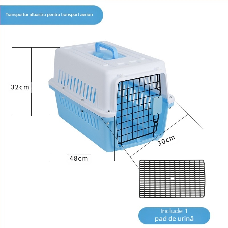 Pisică cu aer pentru animale de companie, cușcă pentru pisici, geantă portabilă pentru transportul aerian, cameră spațială pentru câini mici, cutie pentru transportul aerian