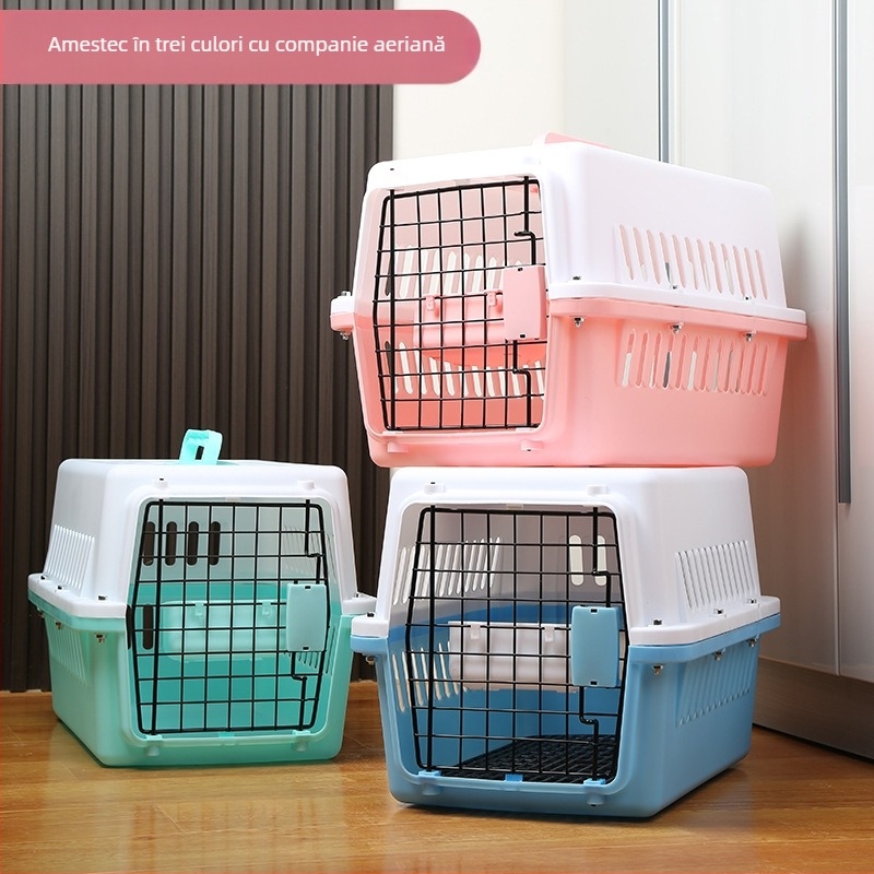 Pisică cu aer pentru animale de companie, cușcă pentru pisici, geantă portabilă pentru transportul aerian, cameră spațială pentru câini mici, cutie pentru transportul aerian