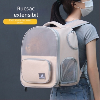 Pisică geantă de transport portabilă extensibilă pentru animale de companie respirabilă, capacitate mare, rucsac pentru câini, cort pentru pisici
