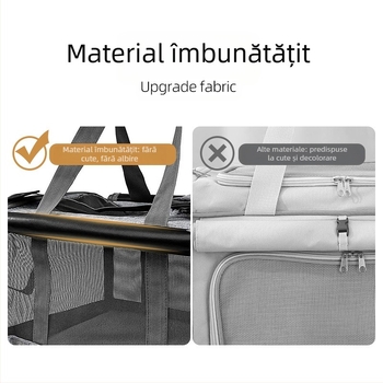 Geantă portabilă pentru animale de companie, cu un singur umăr, tip cross-body, en-gros, din fabrică, geantă pentru câini în aer liber, geantă pentru pisici, geantă pentru animale de companie de mare capacitate, respirabilă și portabilă