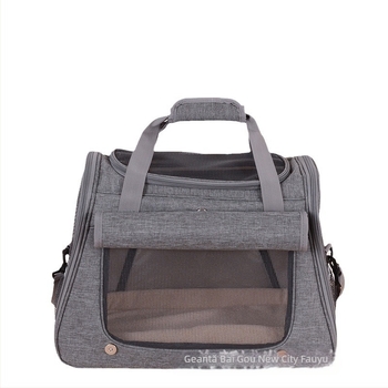 Geantă de transport pentru pisici transfrontalieră, geantă de transport pentru pisici respirabilă, capacitate mare, cușcă pentru pisici, crossbody, portabilă, geantă pentru animale de companie, en-gros