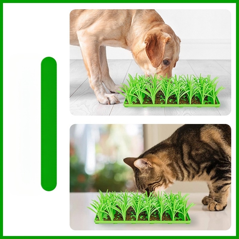 Nou animal de companie silicon câine lent mâncare covor creativ iarbă pisică câine ventuză antiderapantă mâncare covor pet sniffing covor
