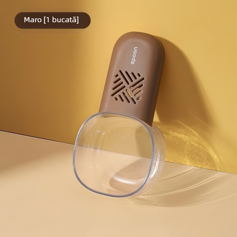 Lingură nouă din lemn pentru hrană pentru pisici, lingură pentru hrană pentru pisici cu clips, provizii pentru pisici și câini, lopată pentru hrană pentru câini, lingură pentru hrană pentru animale de companie, provizii pentru animale de companie