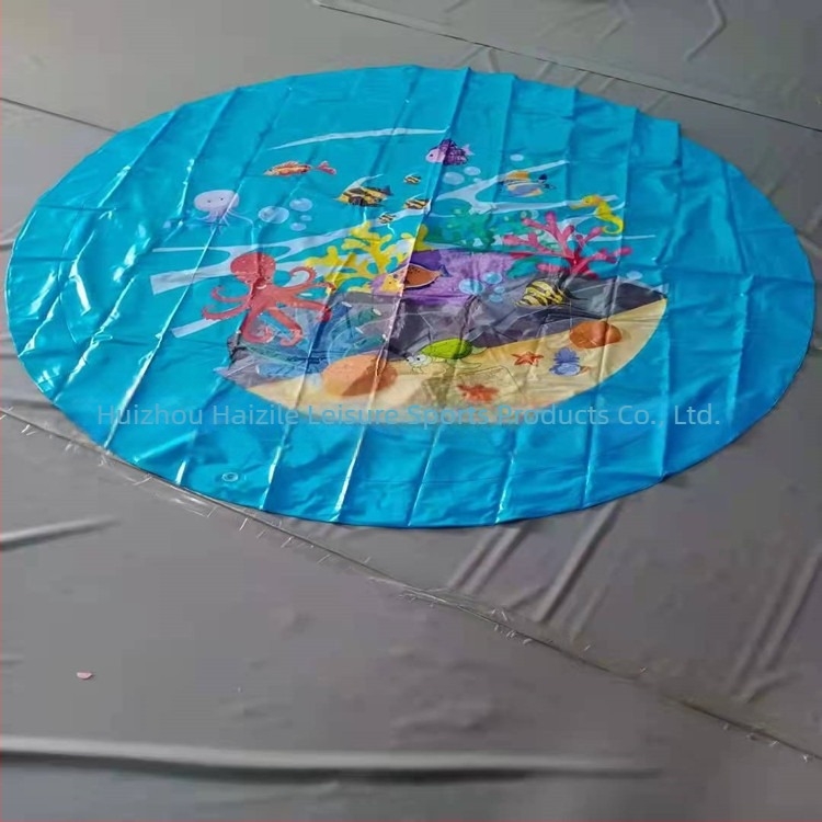 Spot 100CM150C170CM Covoraș de apă pentru copii în aer liber cu delfini, covoraș de apă cu litere din dantelă, covoraș de apă pentru animale de companie