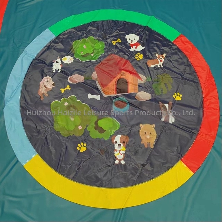 Spot 100CM150C170CM Covoraș de apă pentru copii în aer liber cu delfini, covoraș de apă cu litere din dantelă, covoraș de apă pentru animale de companie