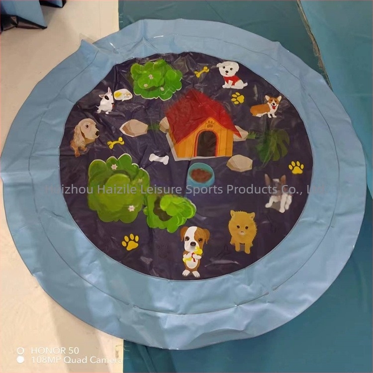 Spot 100CM150C170CM Covoraș de apă pentru copii în aer liber cu delfini, covoraș de apă cu litere din dantelă, covoraș de apă pentru animale de companie