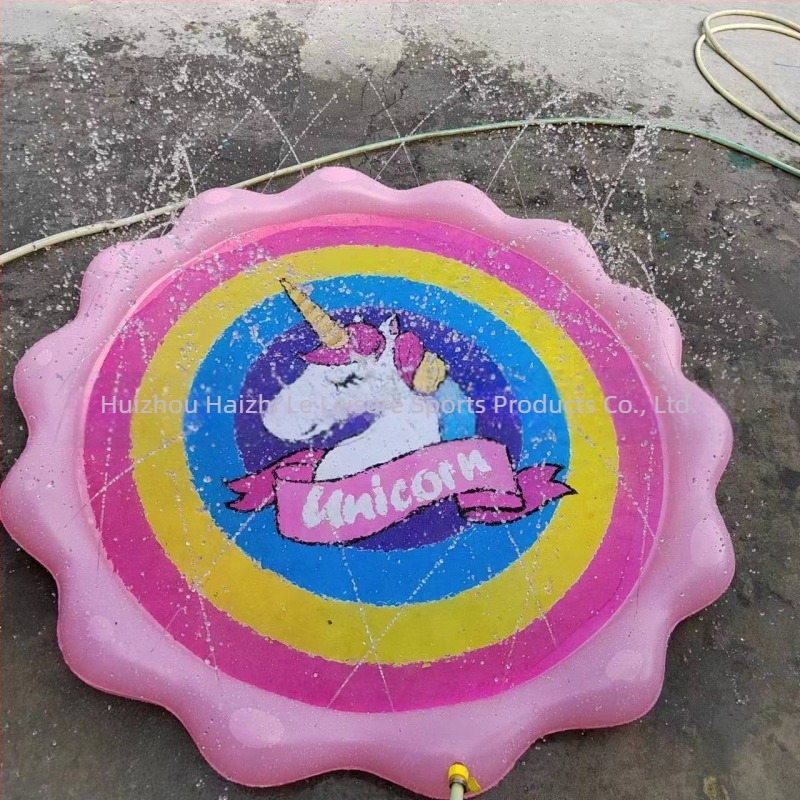 Spot 100CM150C170CM Covoraș de apă pentru copii în aer liber cu delfini, covoraș de apă cu litere din dantelă, covoraș de apă pentru animale de companie