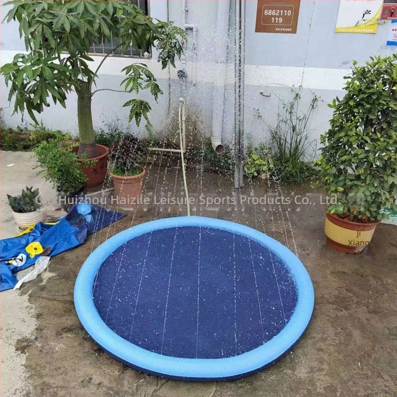 Spot 100CM150C170CM Covoraș de apă pentru copii în aer liber cu delfini, covoraș de apă cu litere din dantelă, covoraș de apă pentru animale de companie