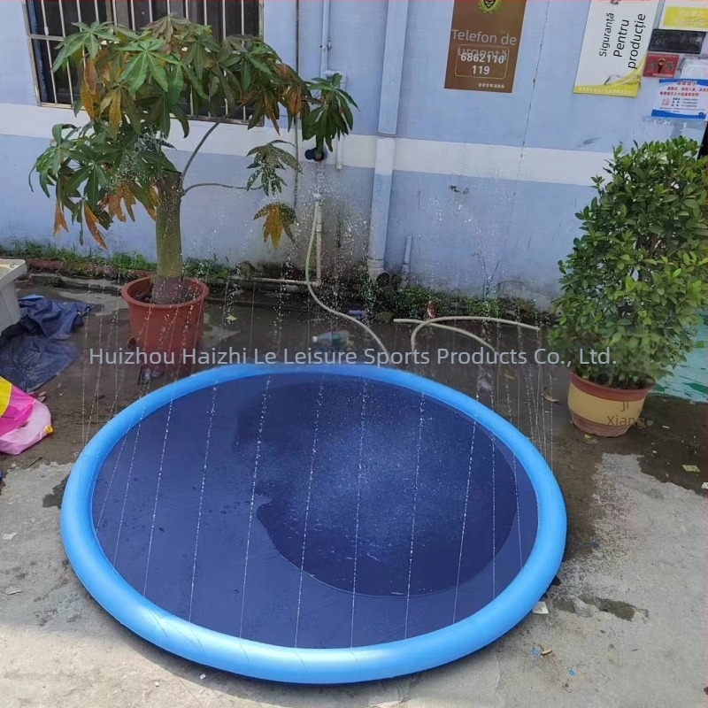 Spot 100CM150C170CM Covoraș de apă pentru copii în aer liber cu delfini, covoraș de apă cu litere din dantelă, covoraș de apă pentru animale de companie