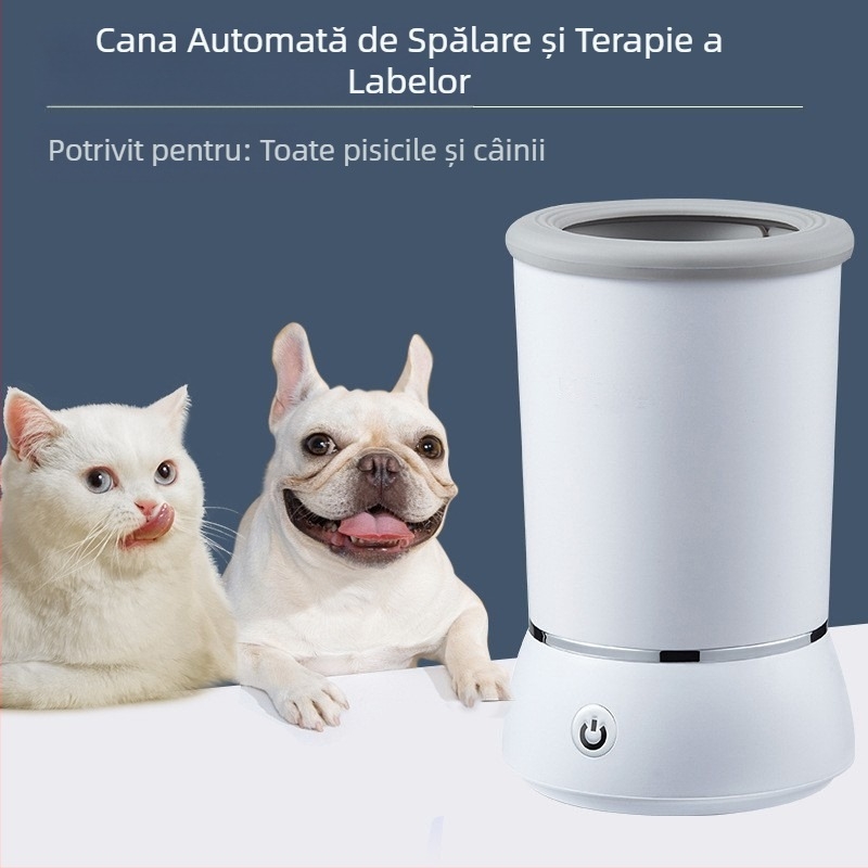 Cupă electrică de spălare a picioarelor pentru animale de companie, cu spălare transfrontalieră, pentru curățarea picioarelor pentru câini și pisici, curățător de frumusețe pentru animale de companie