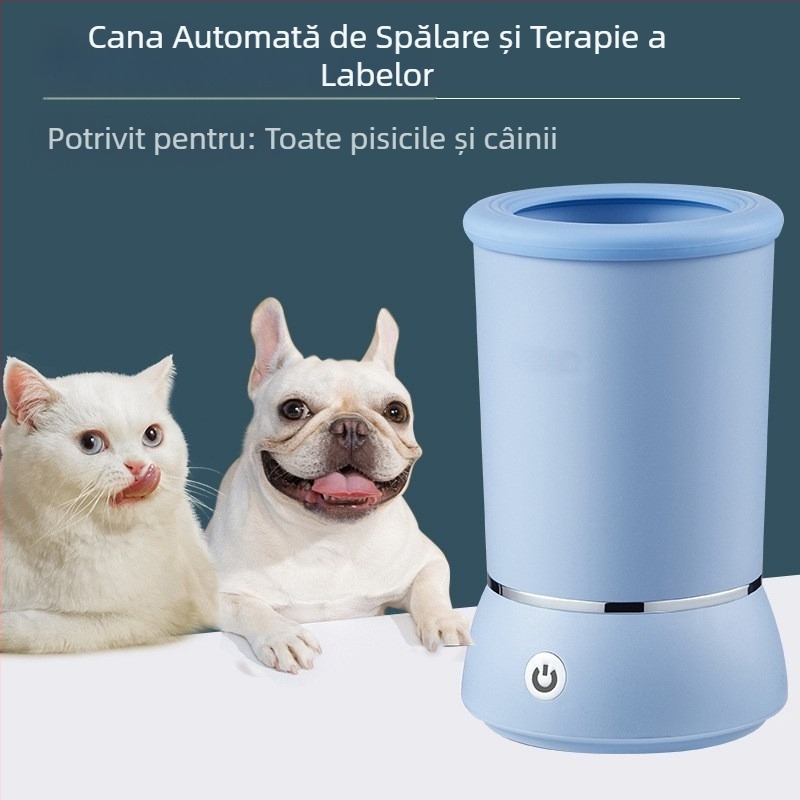 Cupă electrică de spălare a picioarelor pentru animale de companie, cu spălare transfrontalieră, pentru curățarea picioarelor pentru câini și pisici, curățător de frumusețe pentru animale de companie