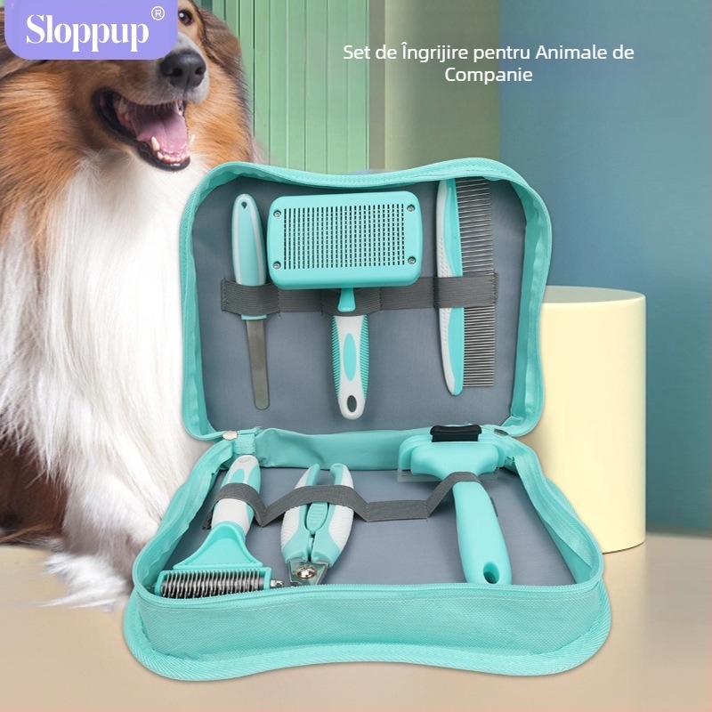 Set de piepteni pentru animale de companie, pieptene pentru năpârlirea câinilor, pieptene pentru descurcare, pieptene pentru îngrijirea pisicilor, pieptene pentru îndepărtarea părului de pisică, articole pentru animale de companie