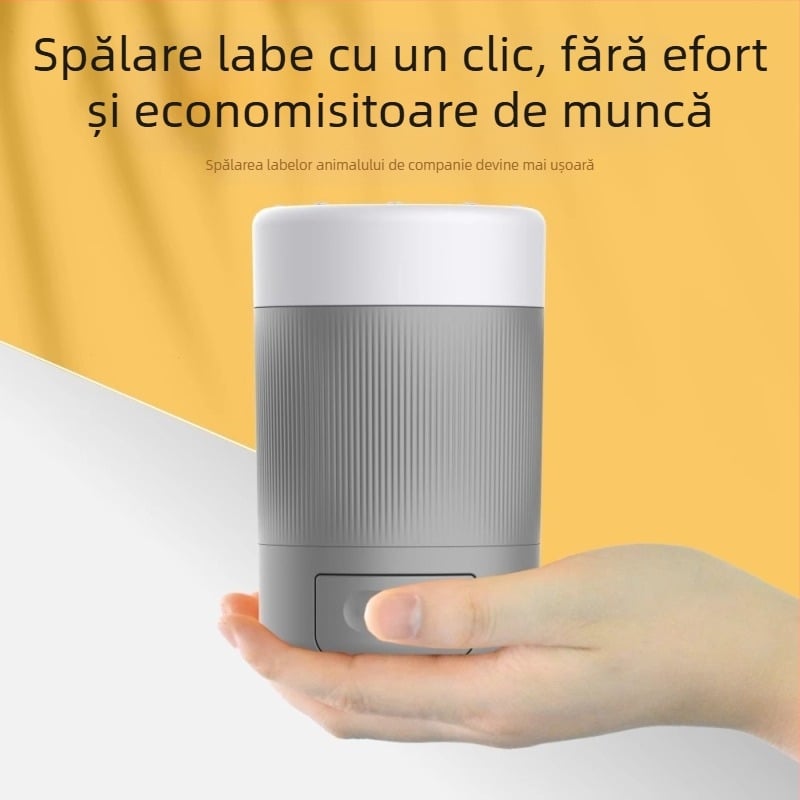 Artefact de spălat picioare pentru câini de companie, nu este nevoie să ștergeți picioarele, spălător automat electric pentru labe de pisică, cană de spălat picioare, consumabile pentru ursuleți de pluș pentru căței