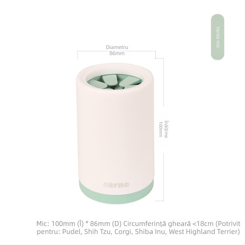 Artefact de spălat picioare pentru câini de companie, nu este nevoie să ștergeți picioarele, spălător automat electric pentru labe de pisică, cană de spălat picioare, consumabile pentru ursuleți de pluș pentru căței