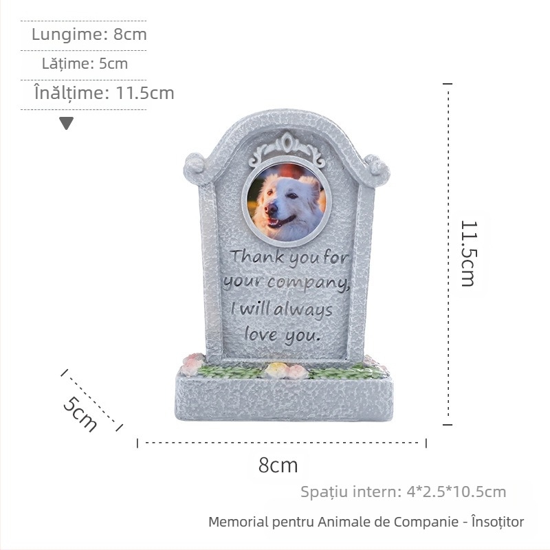 Decorațiuni de grădină în aer liber, monument, sacrificiu funerar, rășină, piatră funerară pentru animale de companie, stil european, transfrontalier, animale creative, pisici și câini, decorațiuni pentru monumente de grădinărit