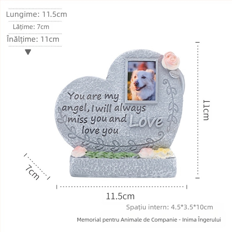 Decorațiuni de grădină în aer liber, monument, sacrificiu funerar, rășină, piatră funerară pentru animale de companie, stil european, transfrontalier, animale creative, pisici și câini, decorațiuni pentru monumente de grădinărit