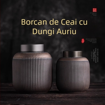 Ceainic ceramic vintage cu imitație de lemne de foc, mare, de uz casnic, din porțelan, depozit de ceai, sigilat, ceainic, cutie de ceai pentru birou