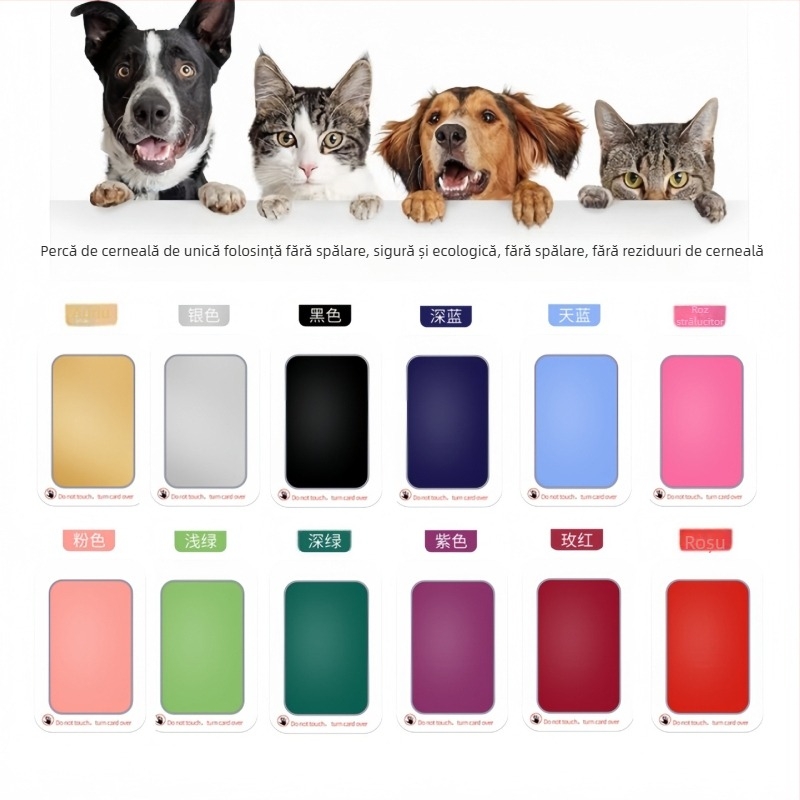 Kit memorial pentru animale de companie, amprentă de mână și labă de bebeluș, câine și pisică, pentru animale de companie, cadou memorial pentru animale de companie, amprentă de labă de câine