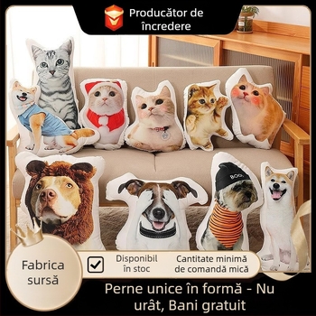 Pernă 3D DIY extraterestră, Buddha, mic companion, fără bordură, fotografie imprimabilă, fără margini albe, sculptură amuzantă în nisip, personalizare din fabrică, păpușă