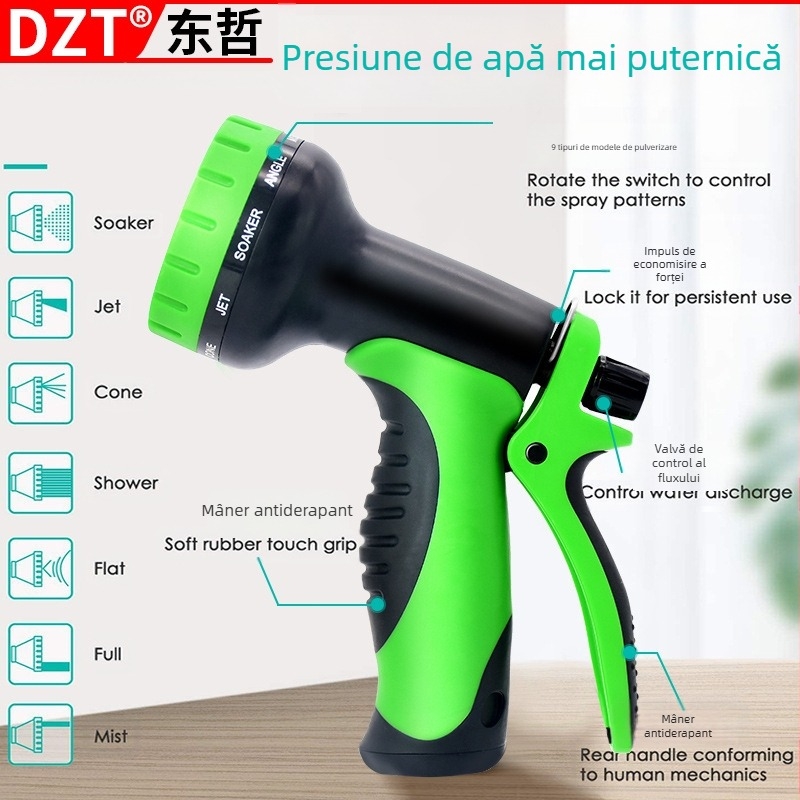 FURTUN MAGIC, conductă de apă pentru grădină, țeavă telescopică de 3 ori, spălătorie auto, pistol cu apă de înaltă presiune, udare flori, 15m 30m