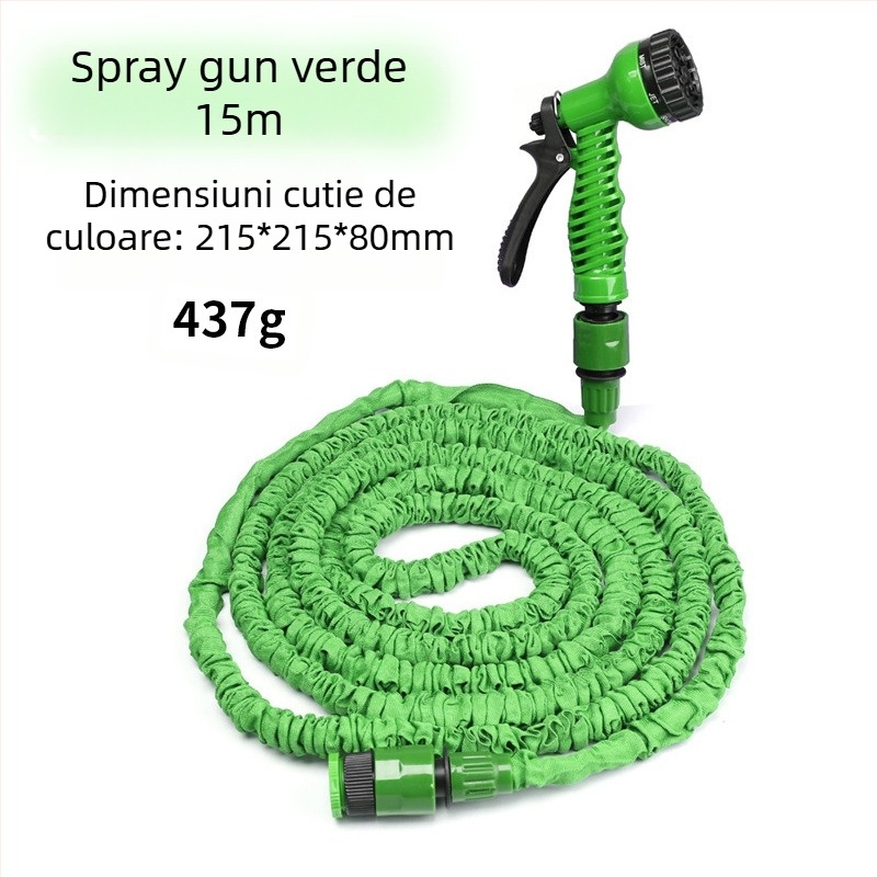 FURTUN MAGIC, conductă de apă pentru grădină, țeavă telescopică de 3 ori, spălătorie auto, pistol cu apă de înaltă presiune, udare flori, 15m 30m