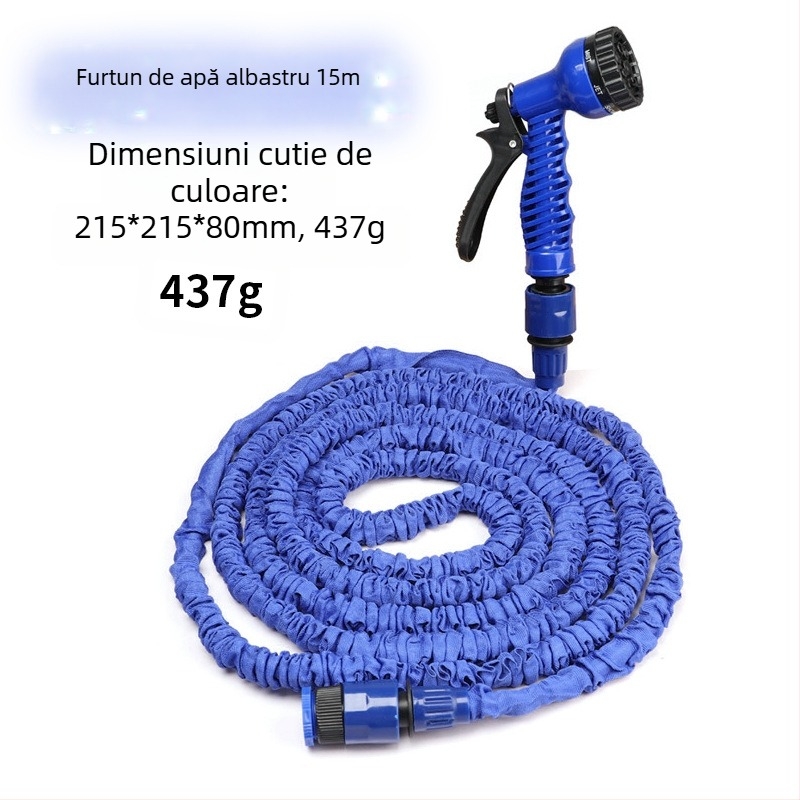 FURTUN MAGIC, conductă de apă pentru grădină, țeavă telescopică de 3 ori, spălătorie auto, pistol cu apă de înaltă presiune, udare flori, 15m 30m
