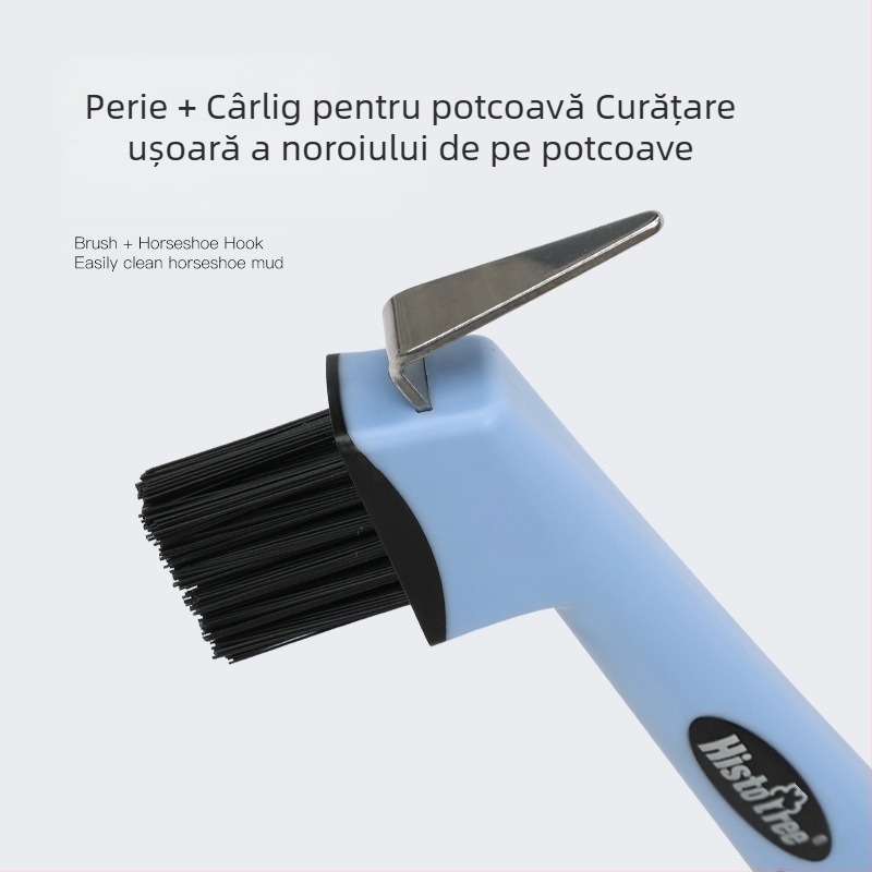 Articole pentru cai, Perie de curățare multifuncțională pentru potcoavă, Perie pentru potcoavă, Perie de curățare pentru cai, Cârlig pentru potcoavă