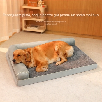 Canisă pentru animale de companie din burete nou, canisă pentru pisici, canisă detașabilă și lavabilă pentru animale de companie, canisă de pluș pentru câini și pisici, pentru patru sezoane