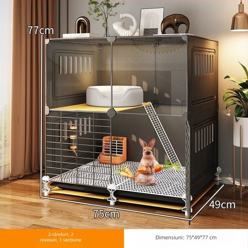 Cușcă de iepuri acasă, cuib de dormit interior, iepure anti-spray de urină, vilă specială, mare, extra mare, olandez, porc de Guineea