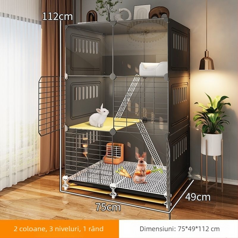 Cușcă de iepuri acasă, cuib de dormit interior, iepure anti-spray de urină, vilă specială, mare, extra mare, olandez, porc de Guineea
