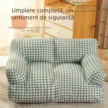 Cuib de pisică Four Seasons Universal Hot Kennel Pet Sofa Drăguț îngroșat Pet Pernă Câine Pisică Furnituri En-gros