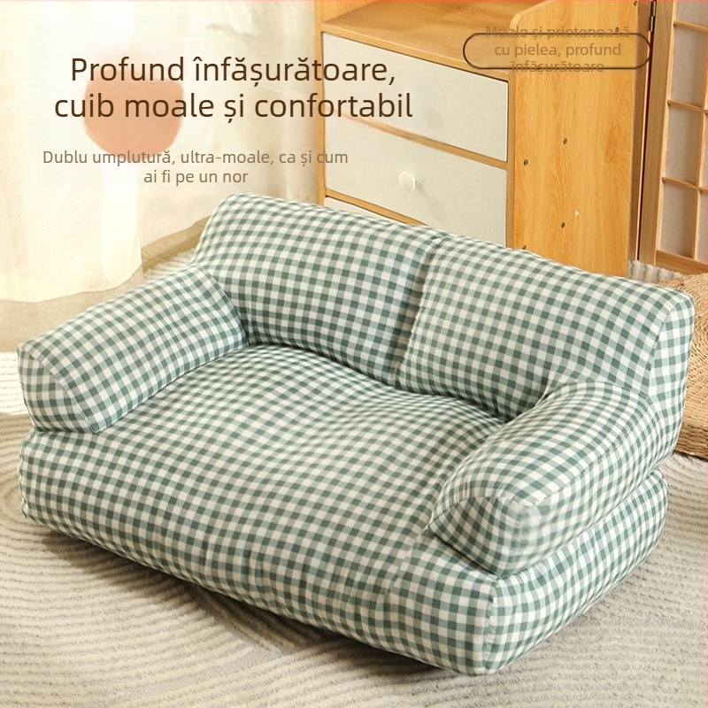 Cuib de pisică Four Seasons Universal Hot Kennel Pet Sofa Drăguț îngroșat Pet Pernă Câine Pisică Furnituri En-gros